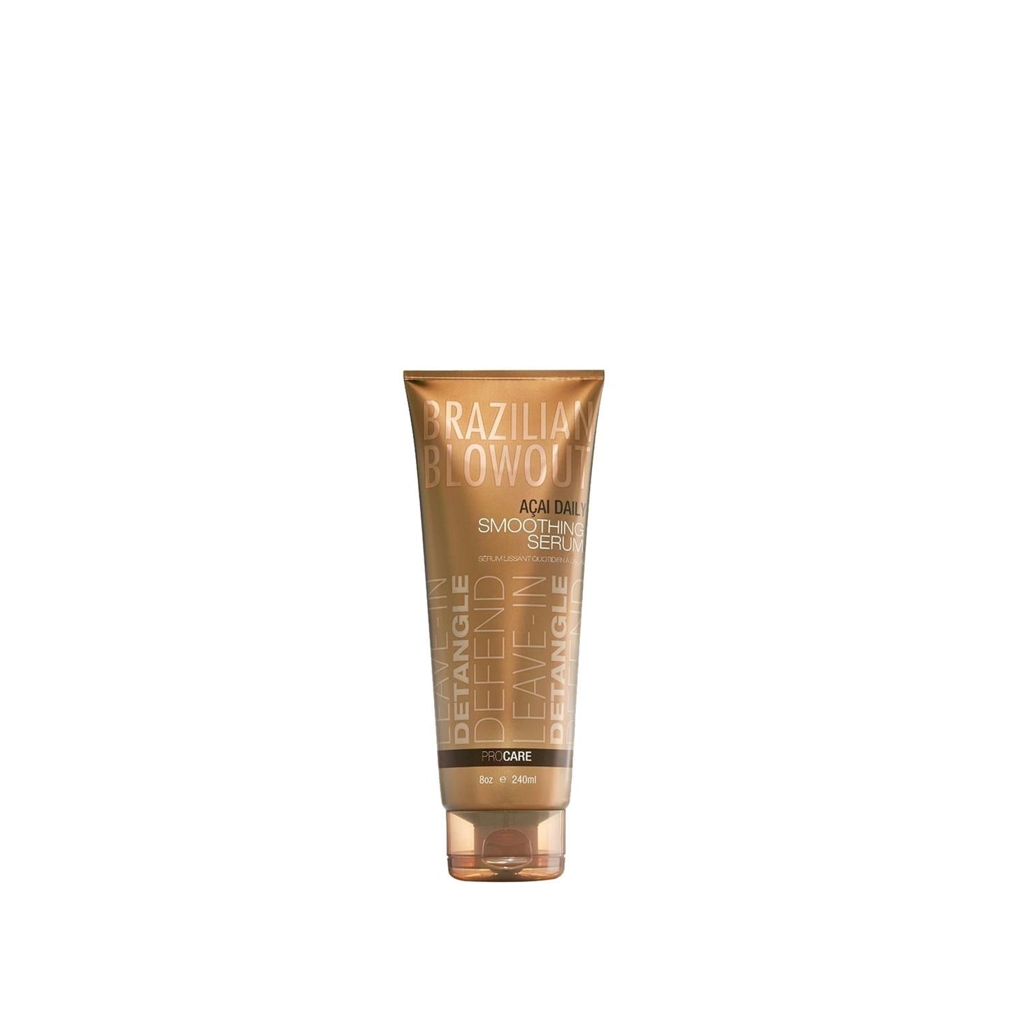 Brazilian Blowout Acai Daily Smoothing Serum hair oil in rose-gold tube by Beauty Care Bag 8.12 oz on Tampa Home & Garden Store