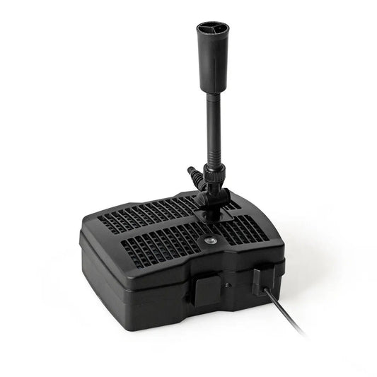 All-in-One Pond Filter Pump with Sterilizer 660 GPH, black DirectDeals unit with fountain nozzle on Tampa Home & Garden Store