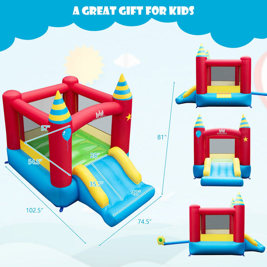 Inflatable Kids Bounce Castle with 480W Blower - Tampa Home & Garden Store