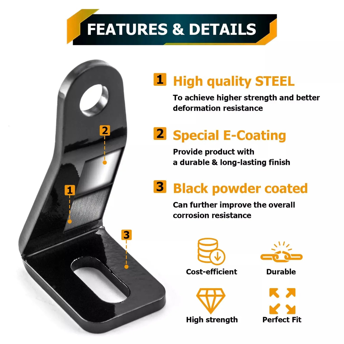 GGLighting 32-inch roof light bar mount bracket for RZR Pro XP, black steel on Tampa Home & Garden Store