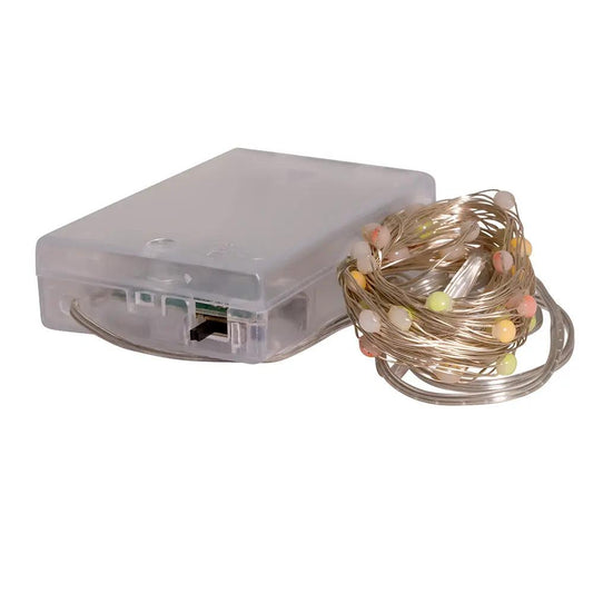 50-Light Battery-Operated Multicolored Superbright LED Light Set - Tampa Home & Garden Store