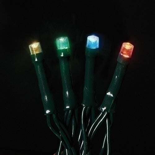 Luces multifunción de cable verde de 200 LED (15,7 m) alimentadas por USB con temporizador - Multicolor
