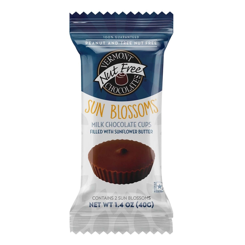 Sun Blossoms Milk Chocolate Cups Duo Pack by Vermont Nut Free Chocolates, sunflower butter on Tampa Home & Garden Store