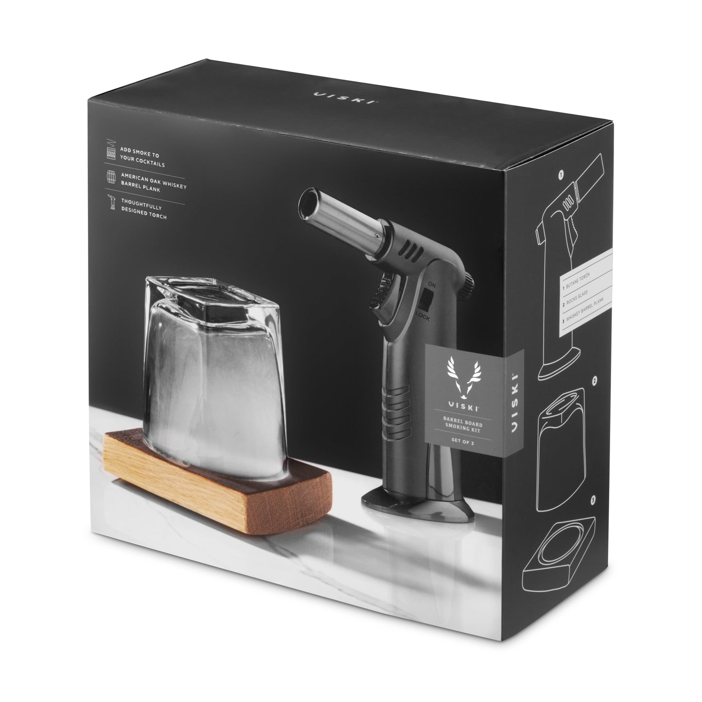 American Oak Barrel and Cocktail Smoker Kit