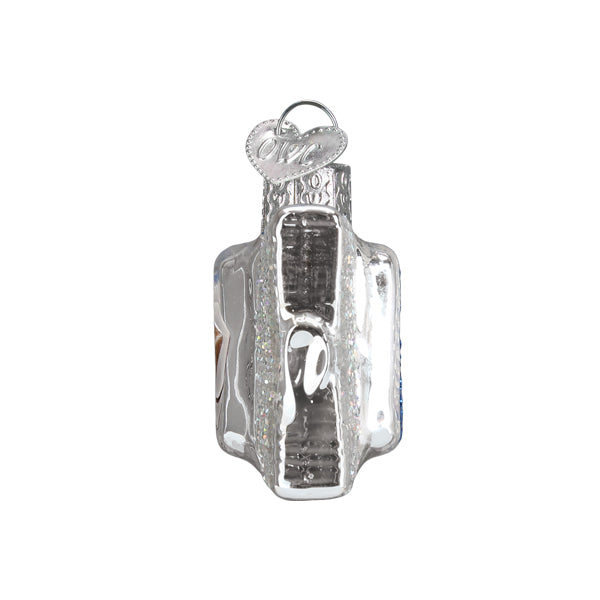 3 Musketeers Bar Ornament silver glass hanging decor by The Country Christmas Loft on Tampa Home & Garden Store