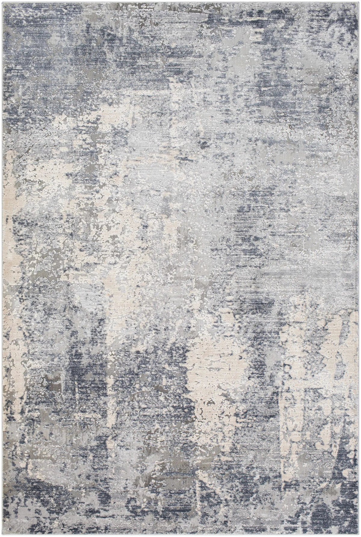 Charcoal Shartlesville Textured Luxe Rug by Boutique Rugs in gray ivory blend on Tampa Home & Garden Store