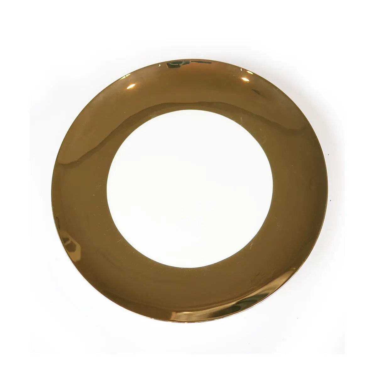 Shiny Wide Gold Rim Dinner Plate-Set of 4 - Tampa Home & Garden Store