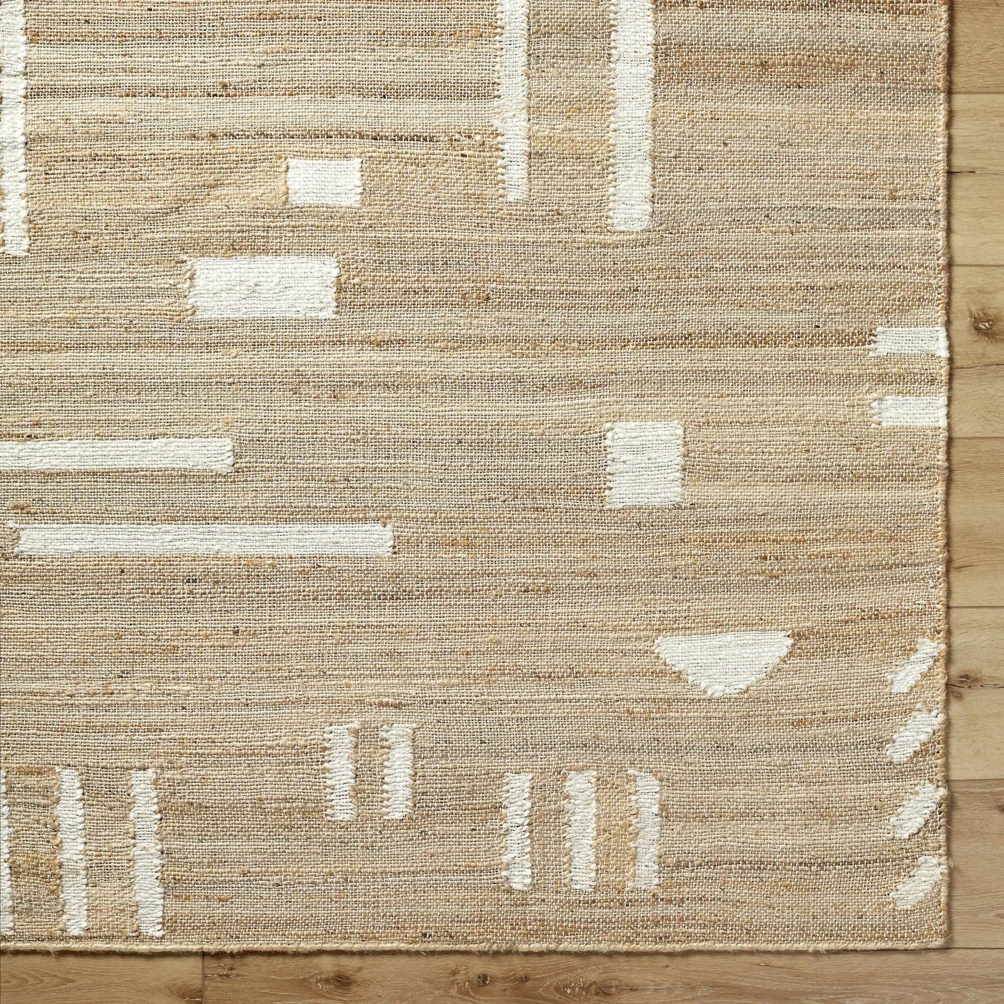 Sasha Jute Rug hand woven Boho tan cream by Boutique Rugs on Tampa Home & Garden Store