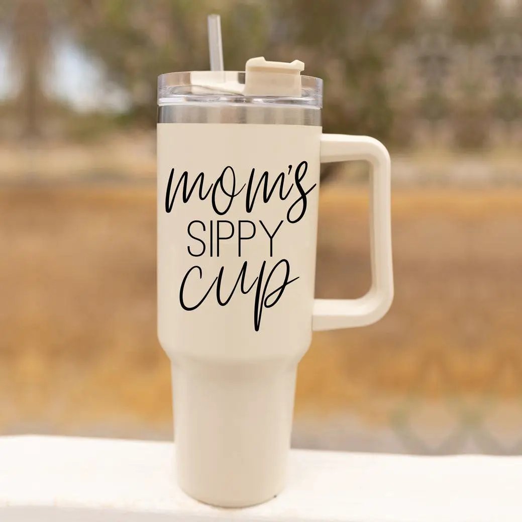 Mom's Sippy Cup 40oz - Tampa Home & Garden Store
