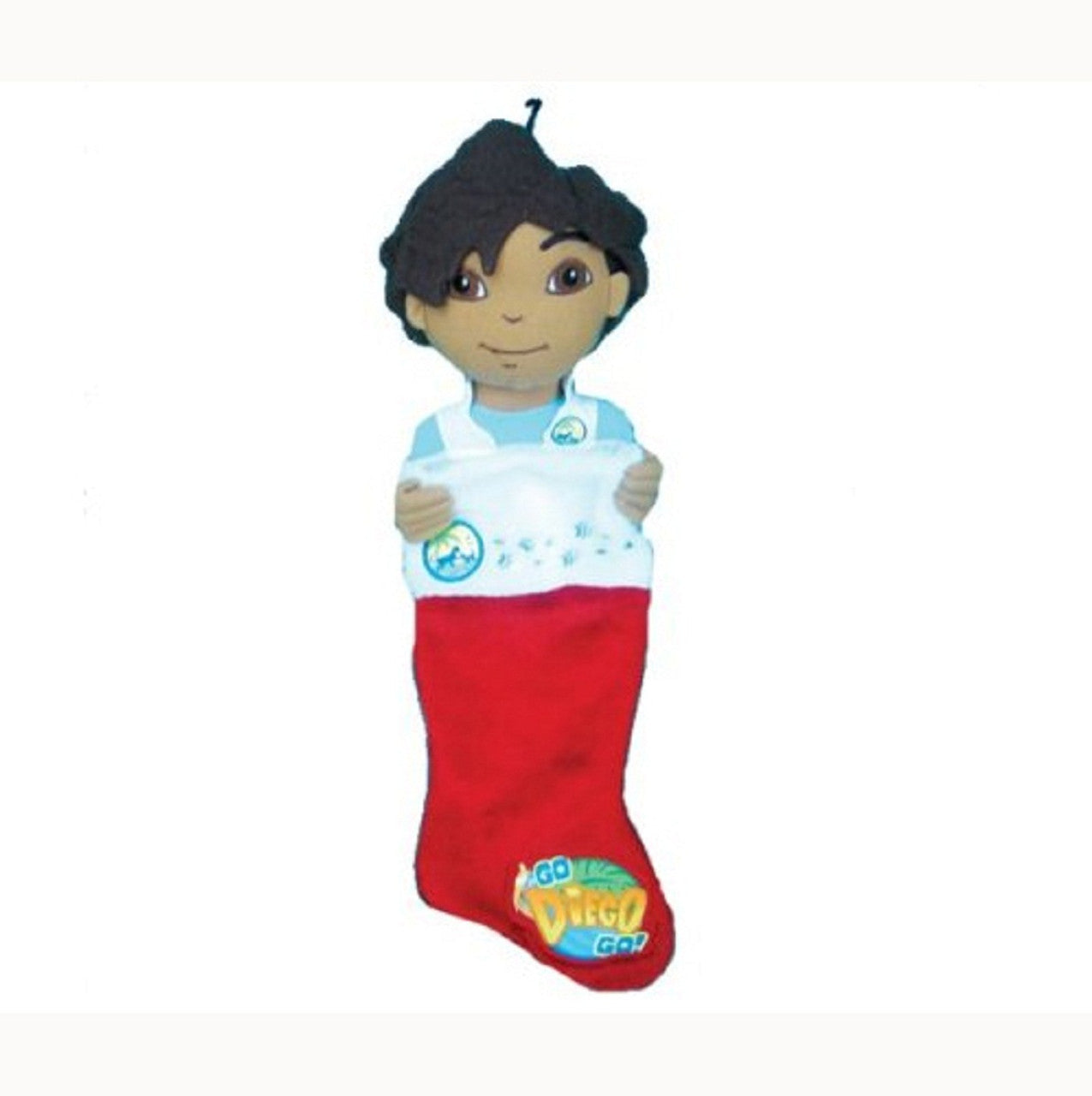Calcetín de cabeza de peluche de Diego