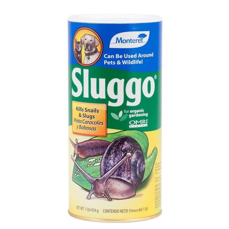 Sluggo 1 lb pest control bottle with Monterey label for organic gardening on Tampa Home & Garden Store