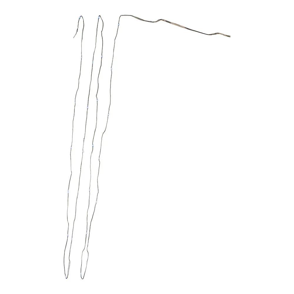 10' Battery Operated 25-Light Cool White Fairy LED Green Wire Light Set - Tampa Home & Garden Store