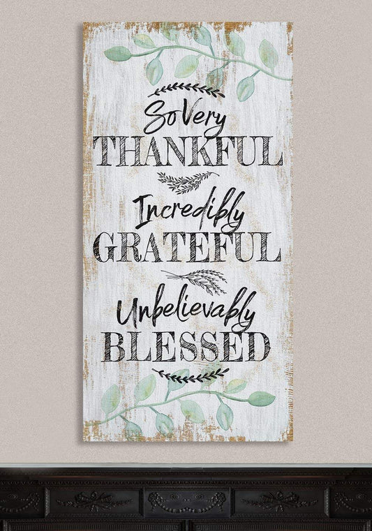 So Very Thankful - Vertical - Canvas - Tampa Home & Garden Store
