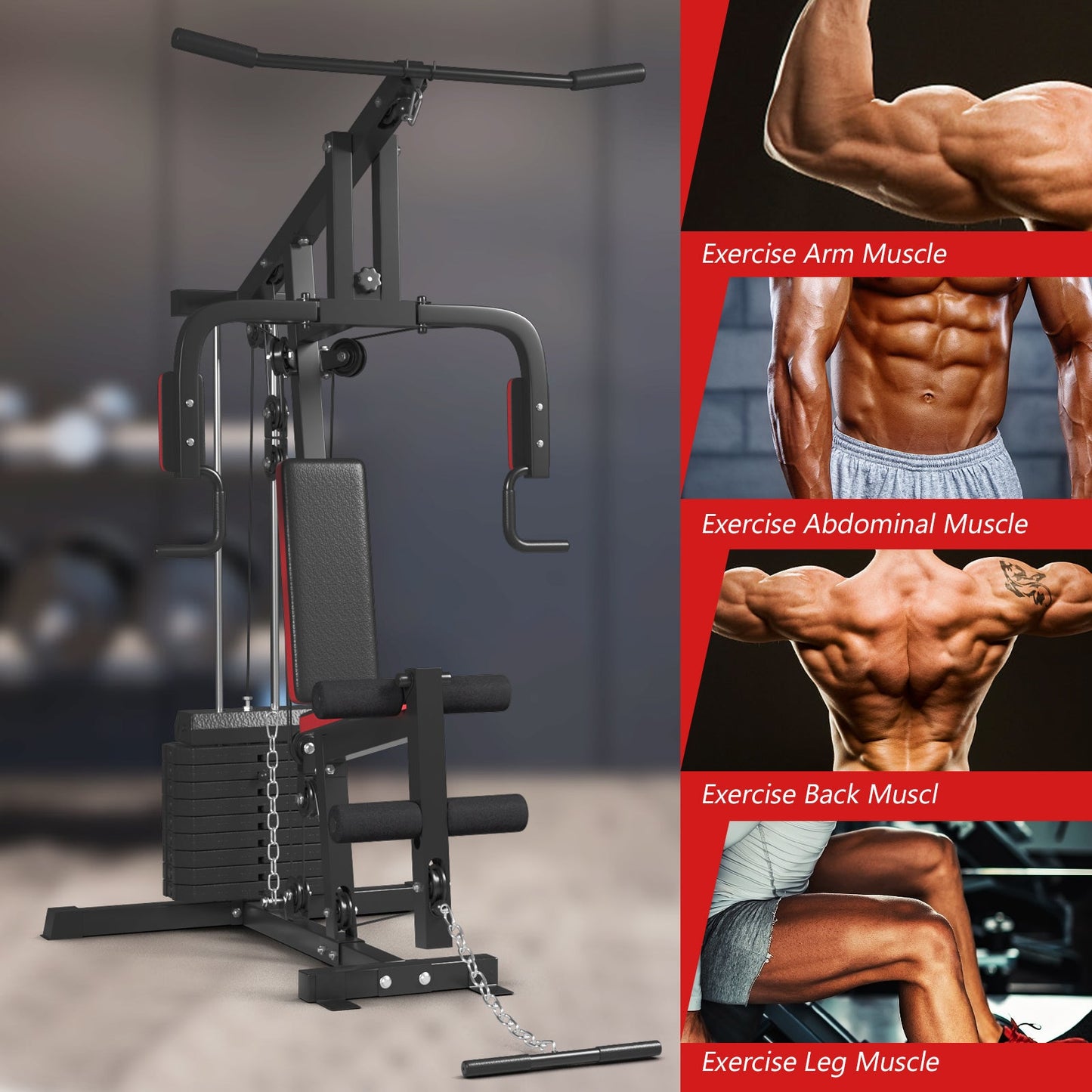 Multifunction Cross Trainer and Workout Machine with stack and pulley system by DirectDeals on Tampa Home & Garden Store