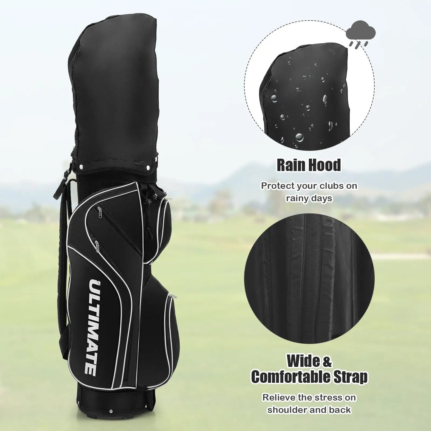 Women's Complete Golf Club Set With Stand Bag