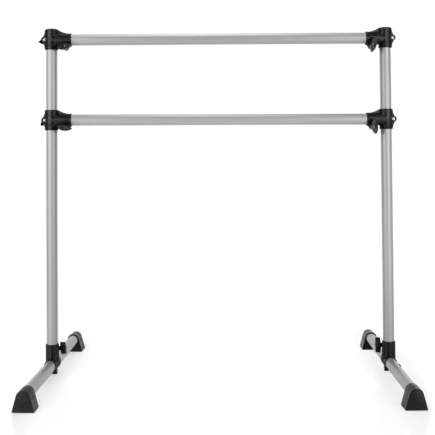 4 ft double ballet barre with adjustable height, silver aluminum frame DirectDeals on Tampa Home & Garden Store