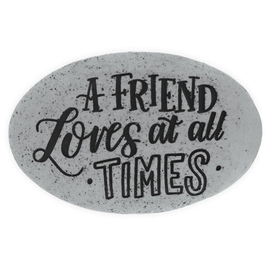 Proverb Stone - A Friend Loves at all Times - Tampa Home & Garden Store