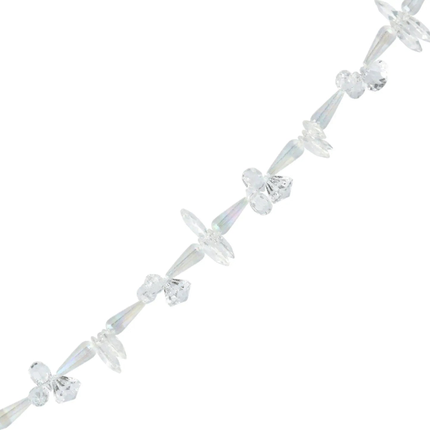Elegant Acrylic 60-inch Garland with clear crystal beads on Tampa Home & Garden Store