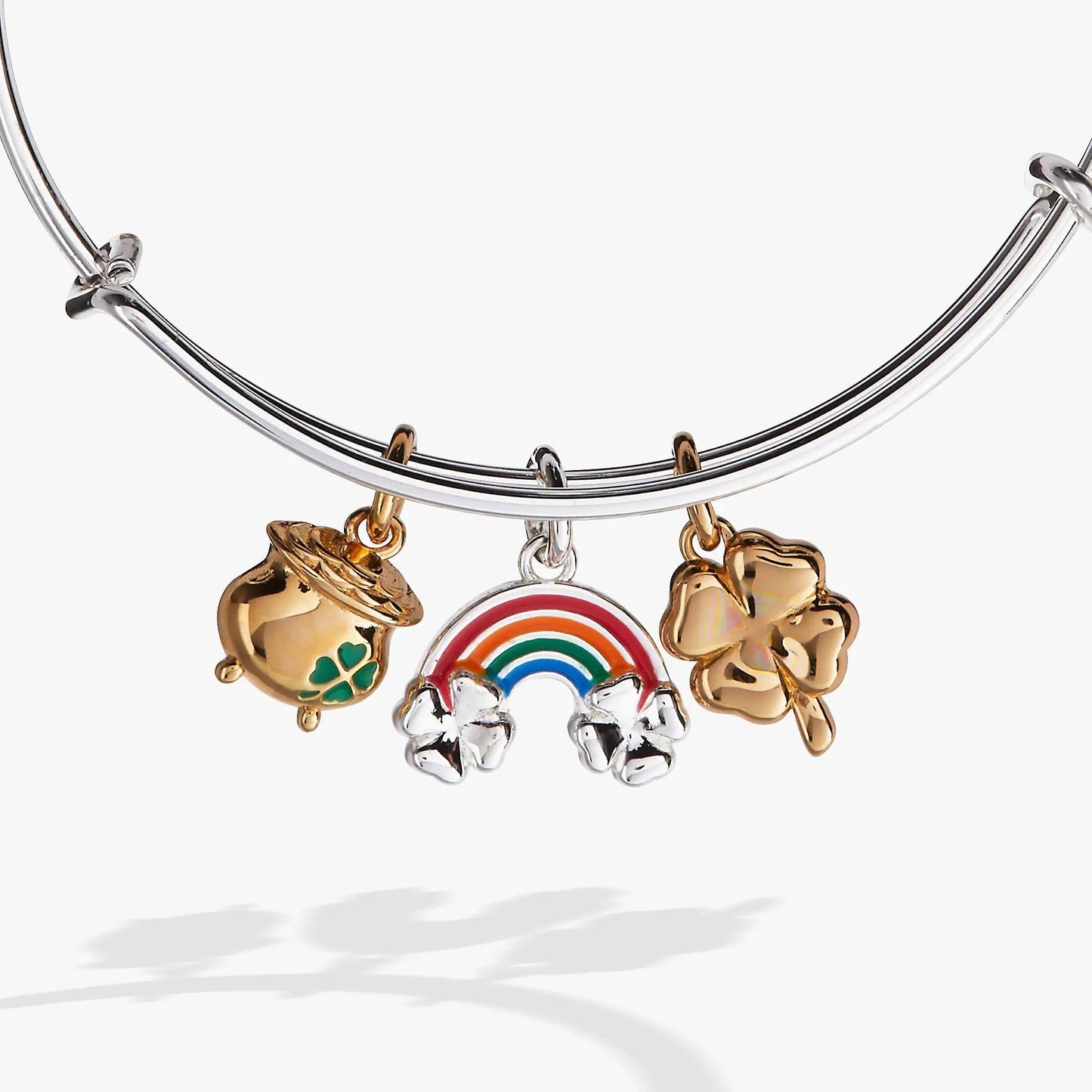 End of the Rainbow Multi Charm Bangle with Charms