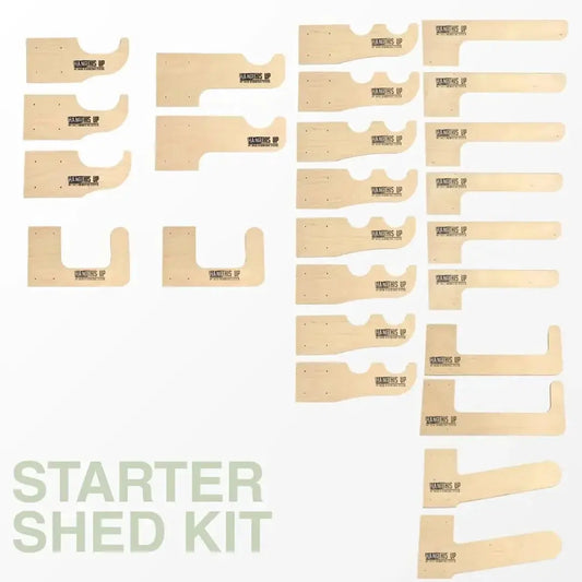 Deluxe Garden Tool Organizer Kit – Yard Tool Rack & Shed Storage System - Tampa Home & Garden Store