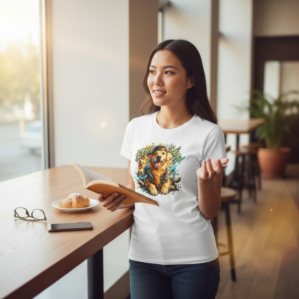 Stay Golden Retriever Graphic Cotton Shirt