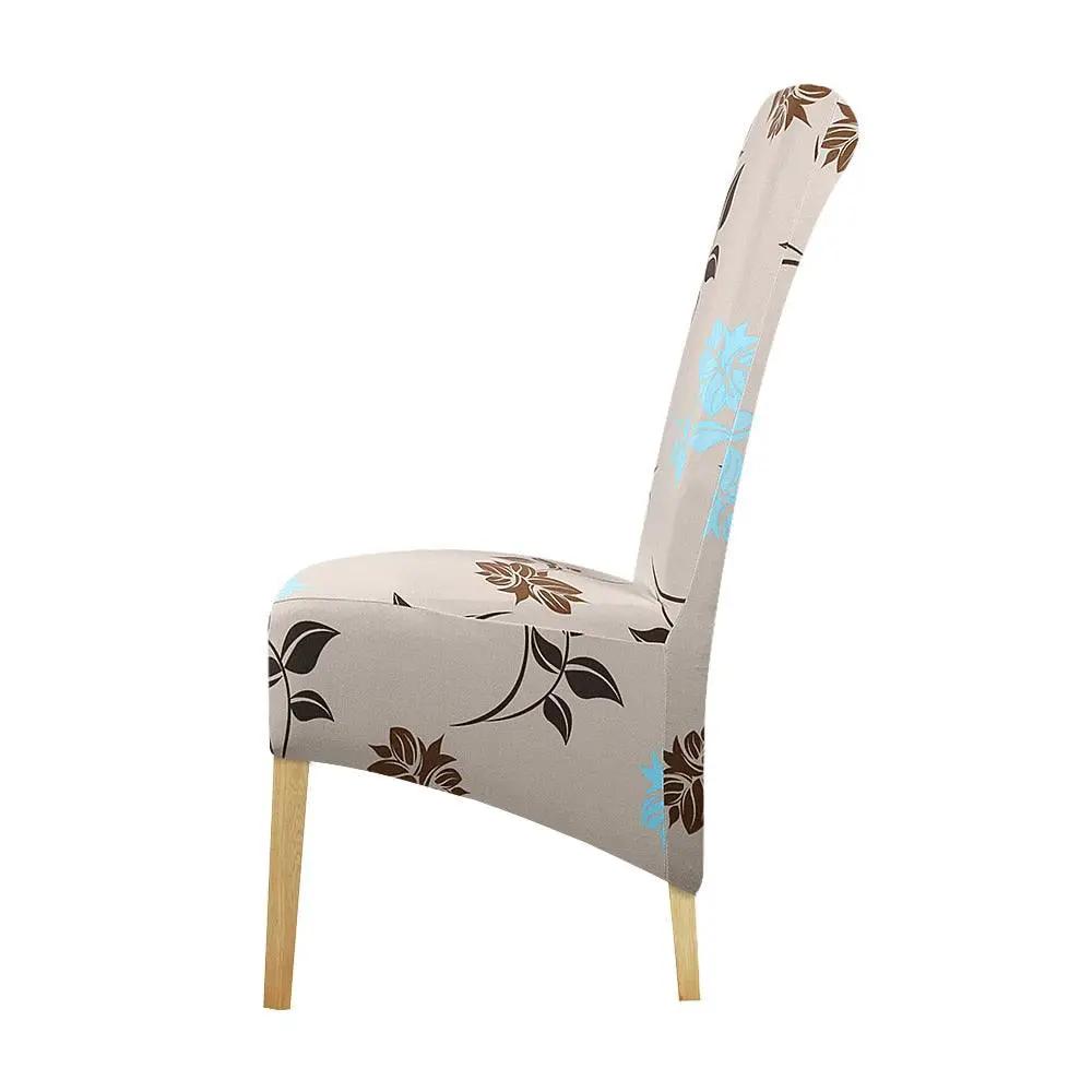 Stretch Chair Cover With Elastic Band For Dining