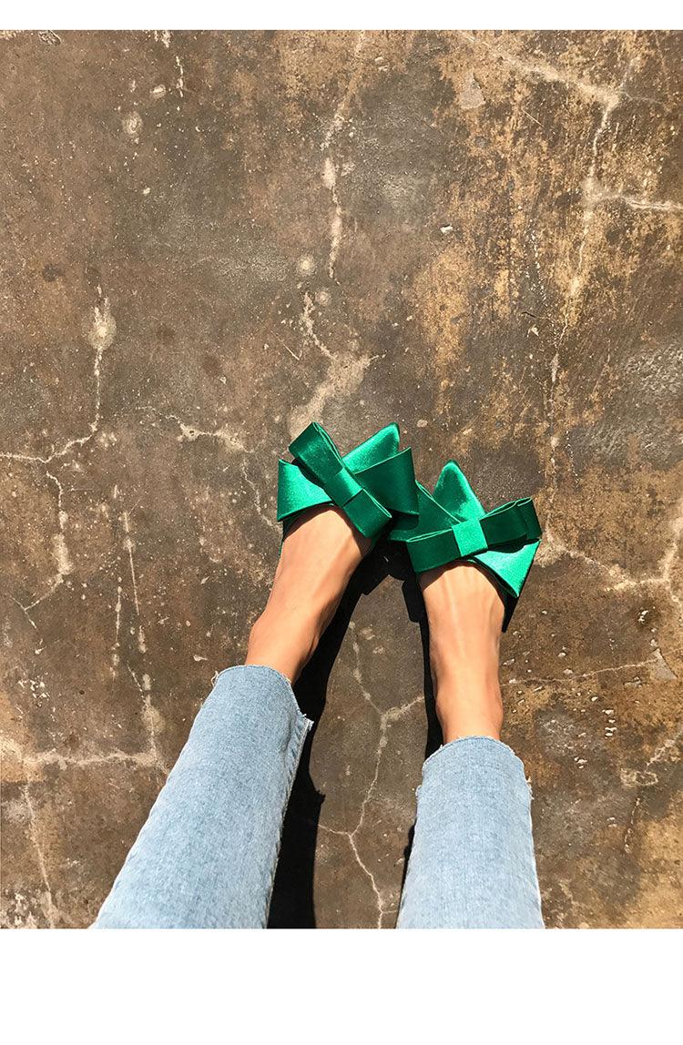 Soft Silk And Satin Slide For Casual Summer Wear