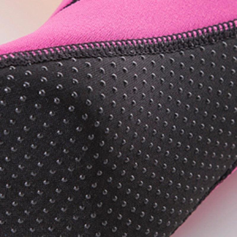 Stevvex black perforated water shoe with pink trim, quick-dry beach slipper for water sport on Tampa Home & Garden Store