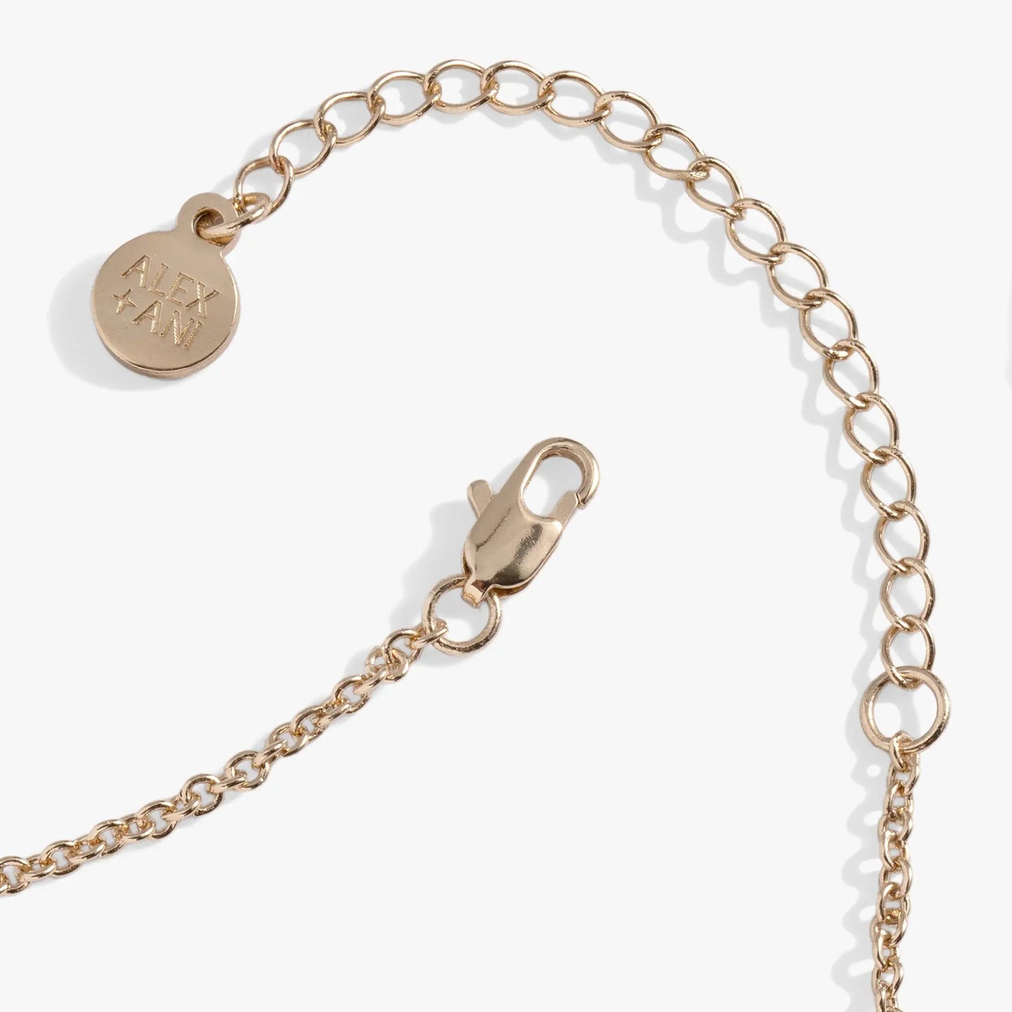 Sunflower & Bee Pendant Necklace by ALEX AND ANI in rose gold with engraved disc and simple chain on Tampa Home & Garden Store