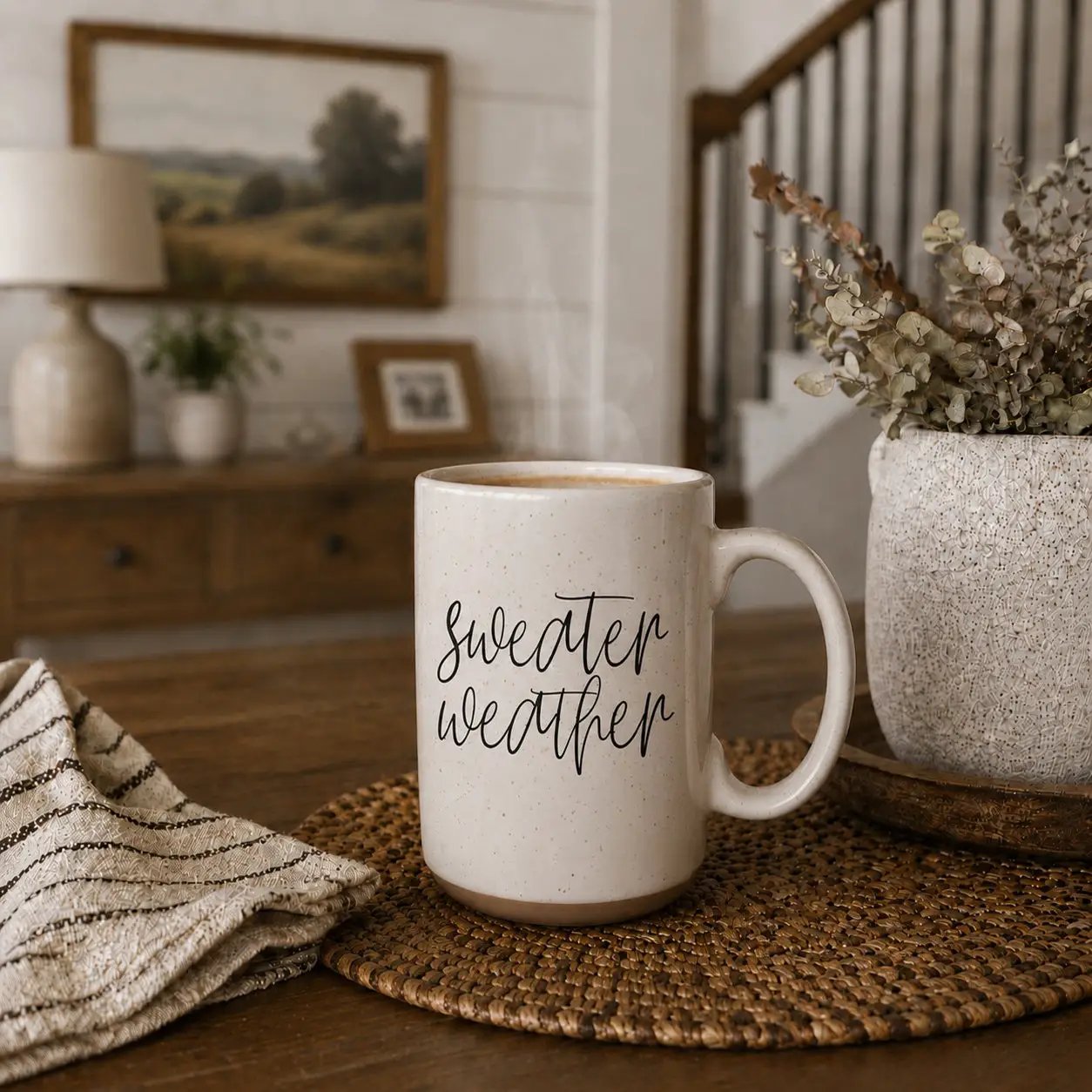 Sweater Weather Ceramic Mug for Cozy Sips 16oz