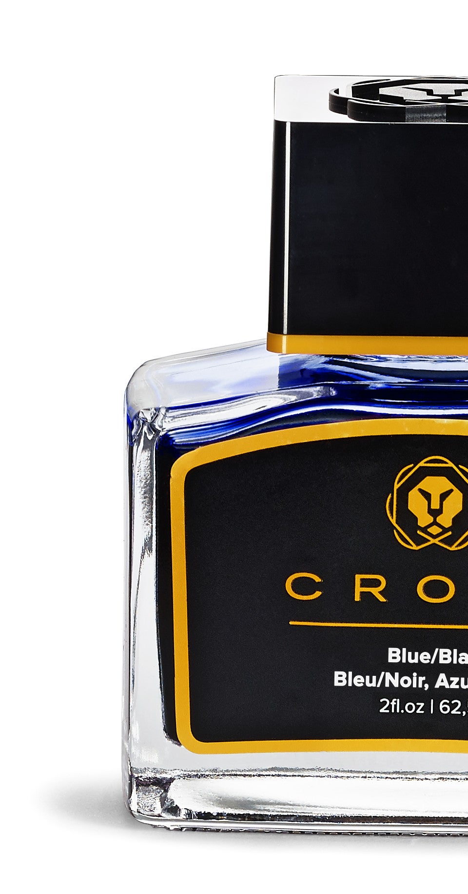 Cross fountain pen ink Blue/Black bottle with gold border label and visible logo on Tampa Home & Garden Store