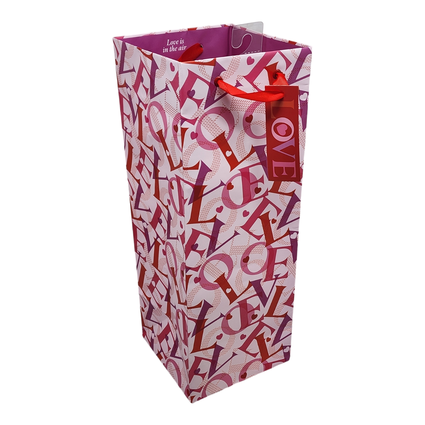 Sac cadeau pour bouteille Love is in the Air