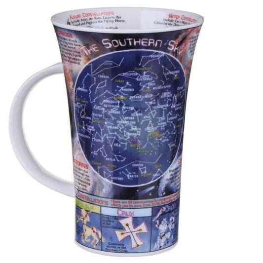 Night Sky Fine Bone China Mug Glencoe Style with celestial star map design Christmas Loft on Tampa Home & Garden Store