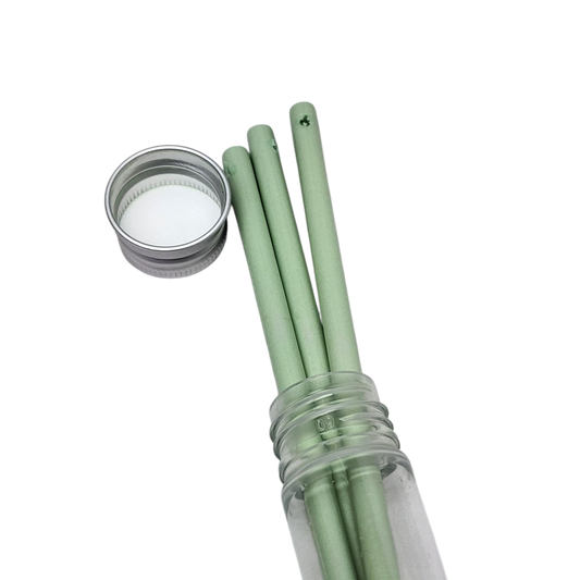 Icicles on Spruce glass scented sticks sage green with metal lid by The Country Christmas Loft on Tampa Home & Garden Store