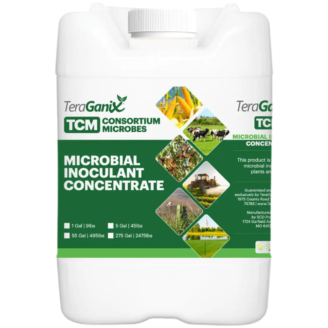 EM1 Microbial Inoculant for Soil Health compost starter jug by TeraGanix, 1 gal green label on Tampa Home & Garden Store