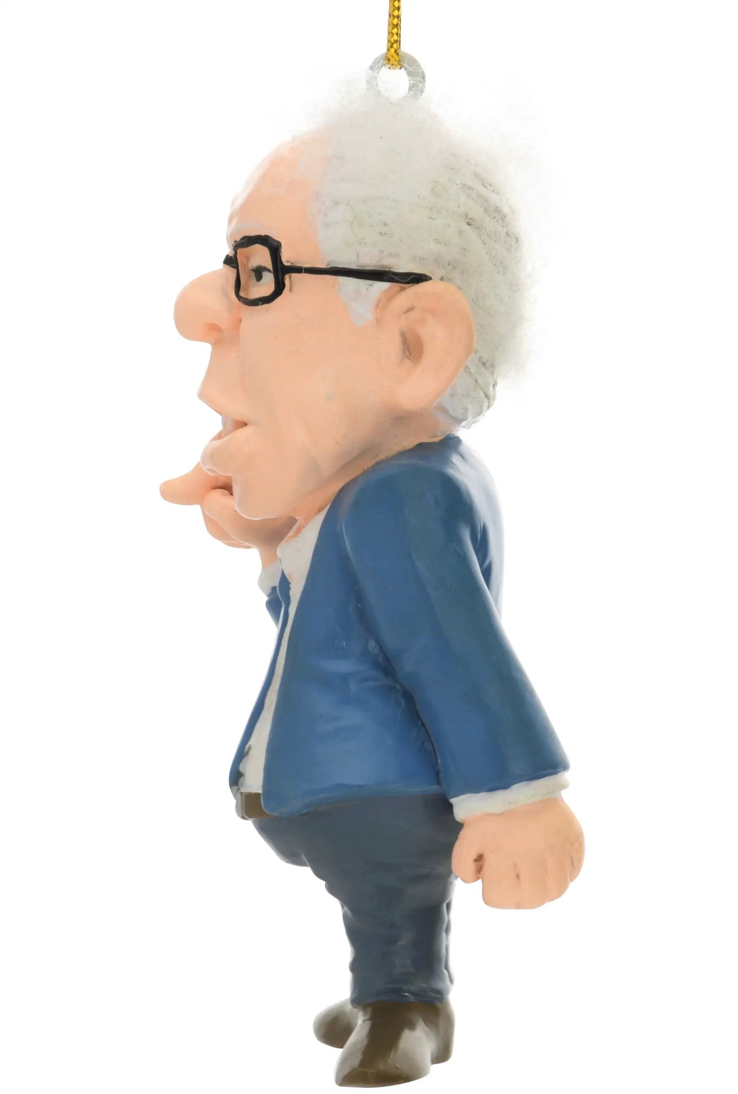 Tree Buddees Ornament by The Country Christmas Loft, elderly man in blue suit with glasses on Tampa Home & Garden Store