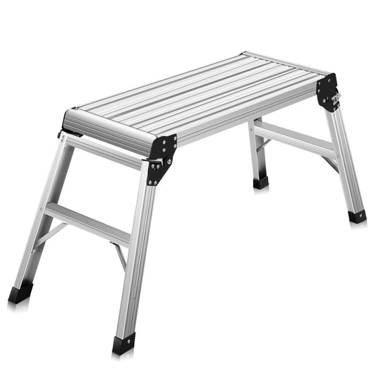 Heavy Duty Portable Bench Aluminum Folding Step Ladder - Tampa Home & Garden Store