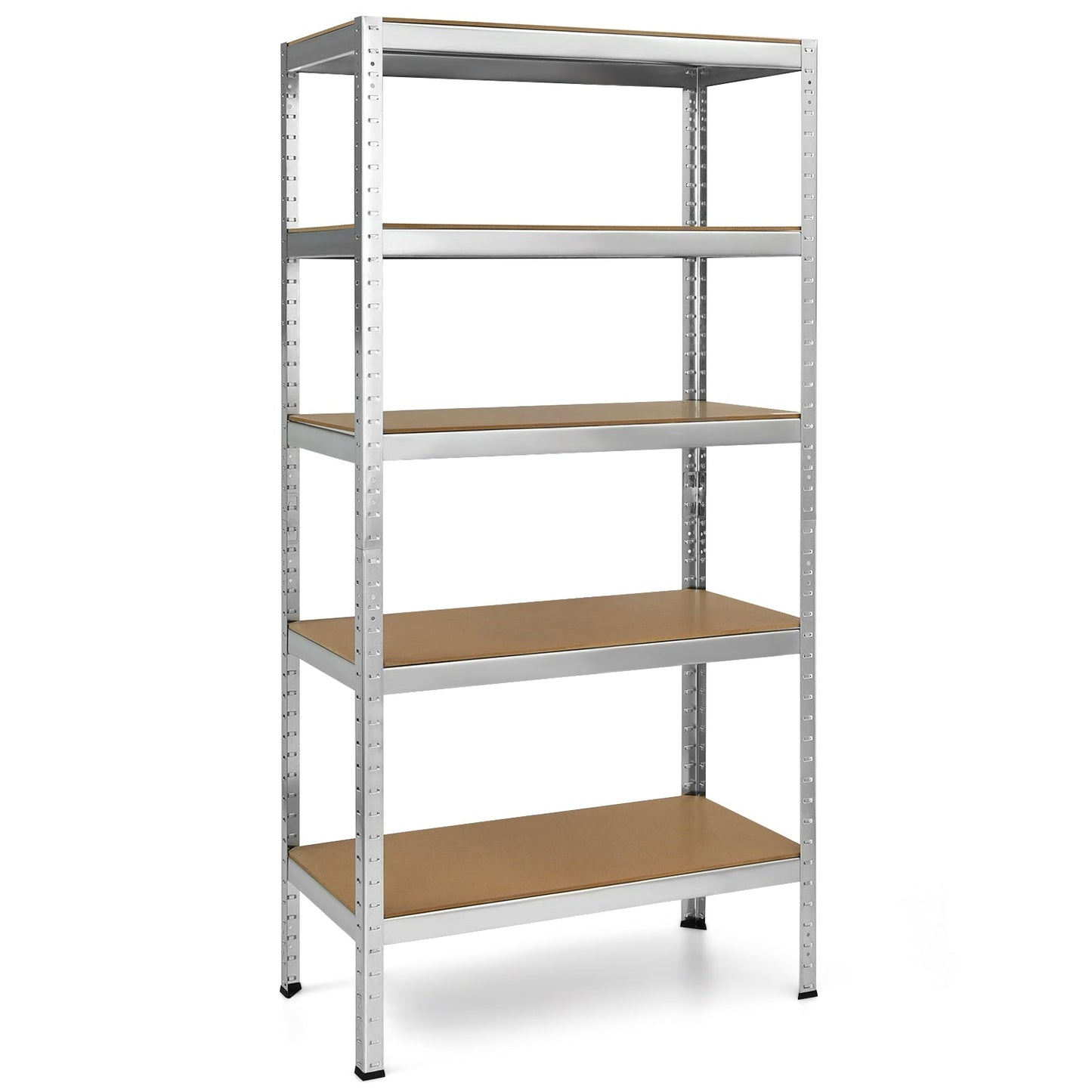 71 inch Heavy Duty Steel Adjustable 5 Level Storage Shelves-Gray