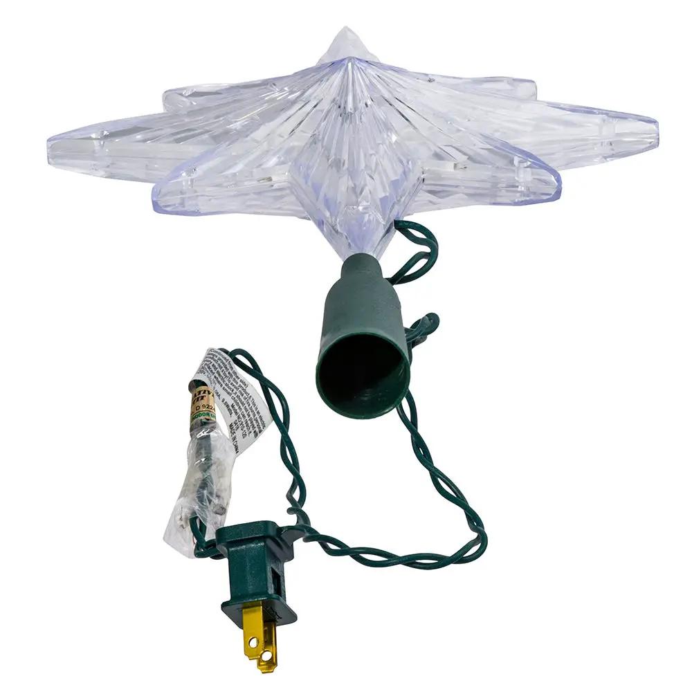 Bethlehem Star Treetopper 10-Light clear plastic star with green cord and plug on Tampa Home & Garden Store