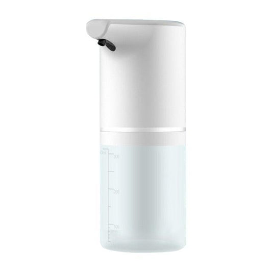 Stevvex touchless automatic soap dispenser USB rechargeable, white with clear bottle on Tampa Home & Garden Store