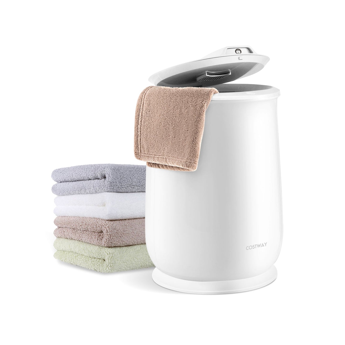 Towel Warmer Bucket with Auto Shut Off for Bathroom-Gray