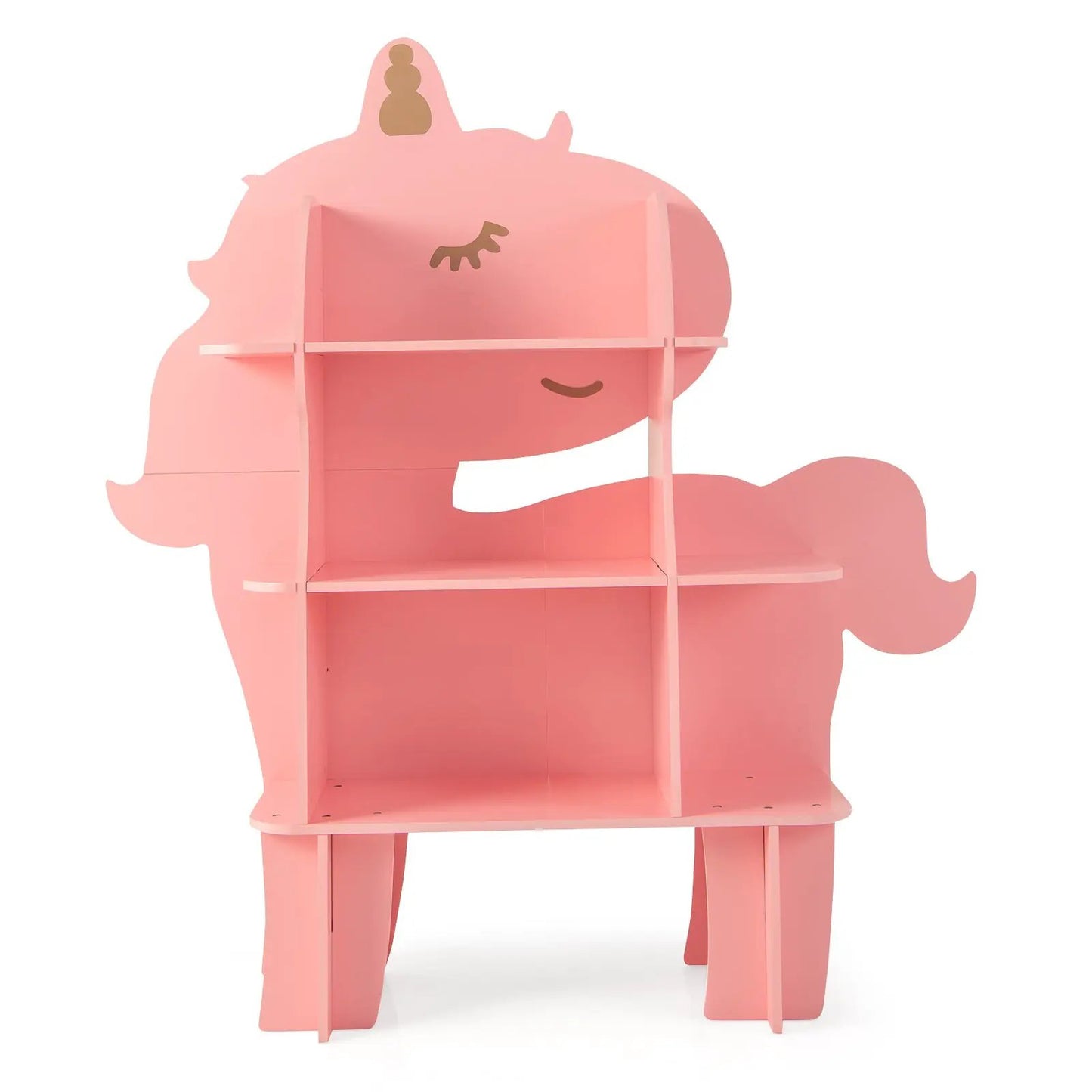Kids Bookcase Toy Storage Organizer With Shelves in pink unicorn design by DirectDeals on Tampa Home & Garden Store