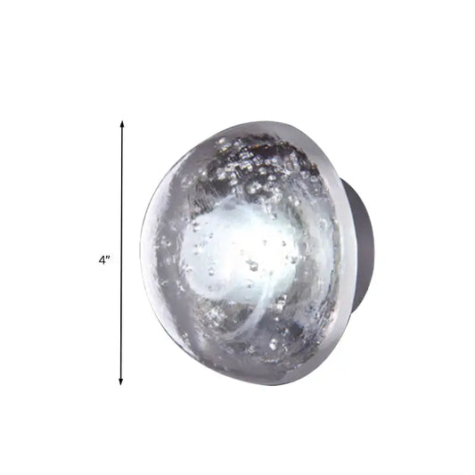 Traditional Clear Crystal Bubble Sconce Wall Lamp - Single Bulb Light Fixture - Tampa Home & Garden Store