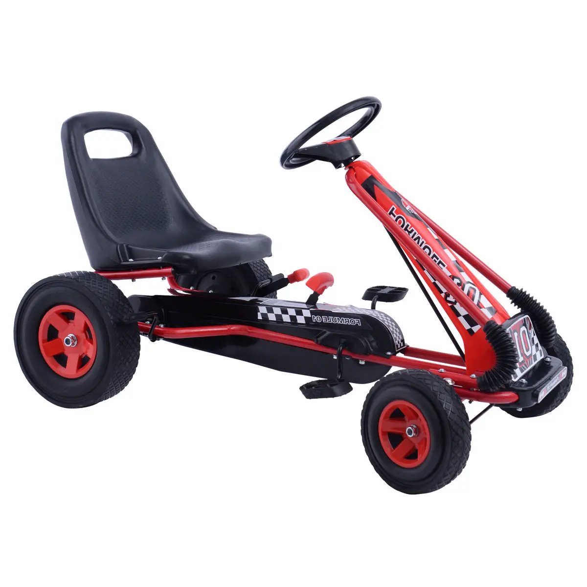 4 Wheels Kids Ride On Pedal Powered Bike Go Kart Racer Car Outdoor Play Toy-Blue - Tampa Home & Garden Store