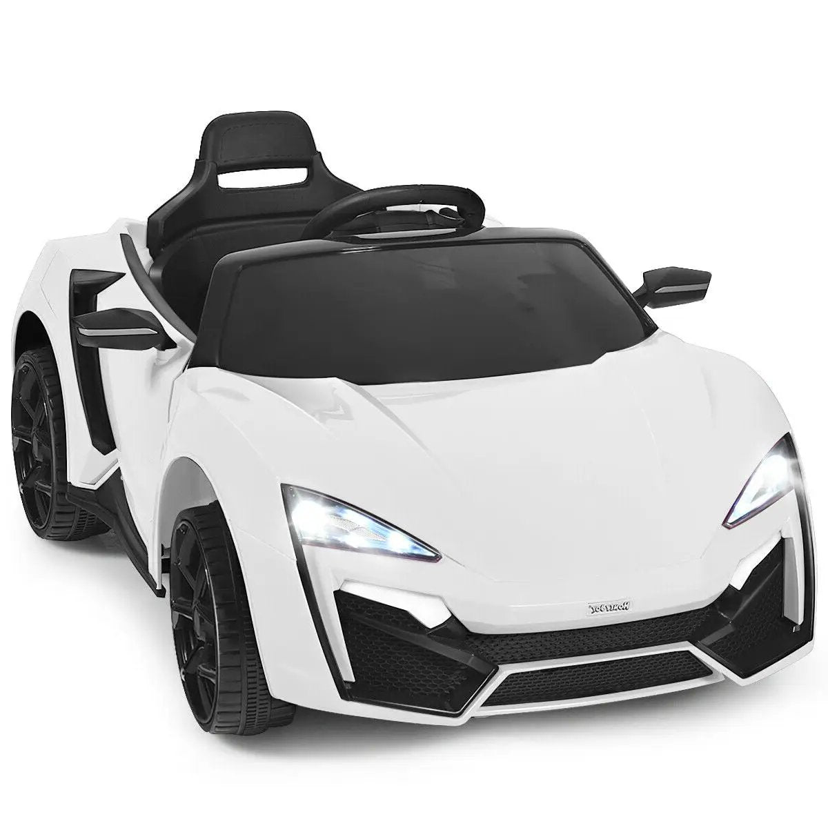 12V 2.4G RC Electric Vehicle with Lights-Black - Tampa Home & Garden Store