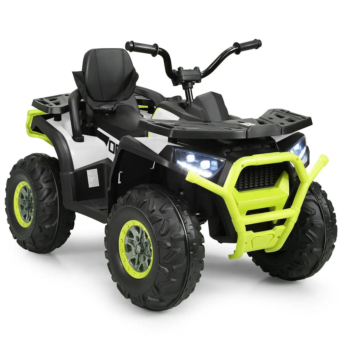 12 V Kids Electric 4-Wheeler ATV Quad with MP3 and LED Lights-Black - Tampa Home & Garden Store