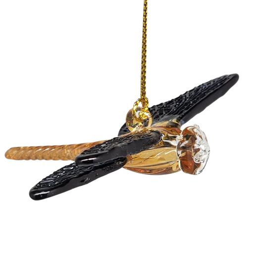 Egyptian Glass Dragon Fly - Black Wings - Tampa Home & Garden Store