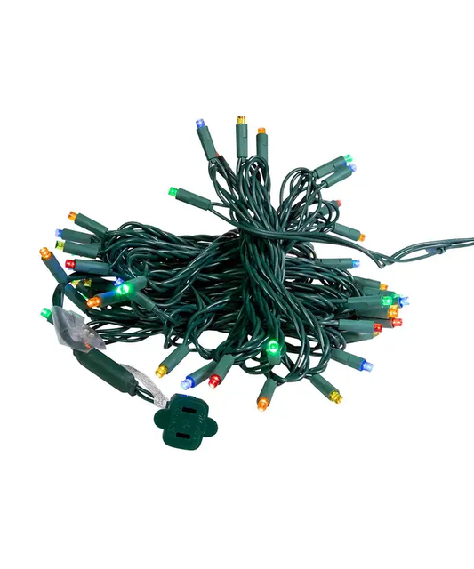 50-Light 5mm Multi-Color Twinkle LED Green Wire Light Set - Tampa Home & Garden Store