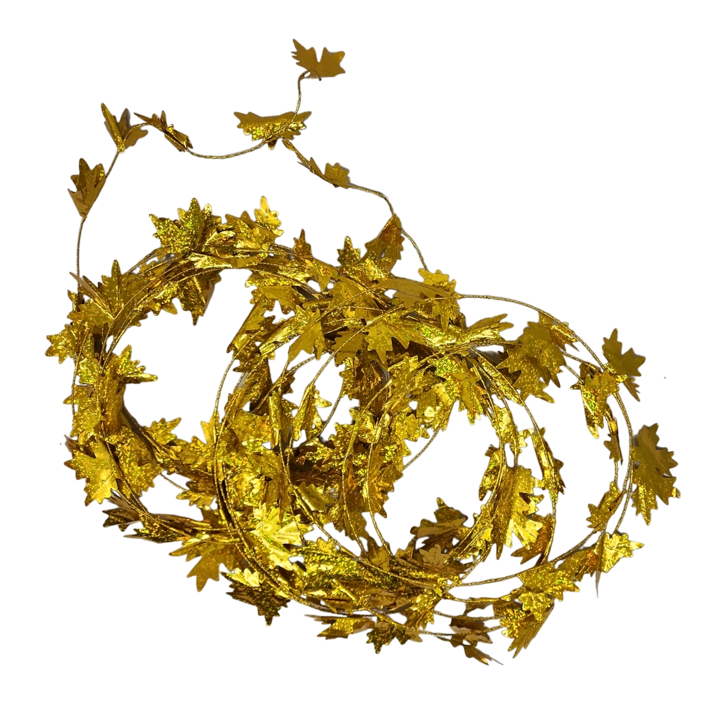 Harvest Wire Garland Gold Foil Leaves by The Country Christmas Loft on Tampa Home & Garden Store
