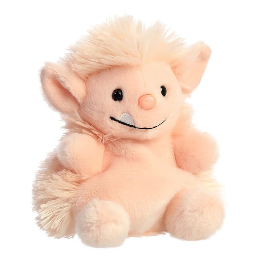 Moh Ogre Palm Pal plush toy, soft pink fur, 5-inch size on Tampa Home & Garden Store